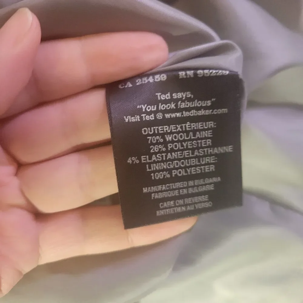 Ted Baker London Gray Checked Dress - Picture 7 of 10